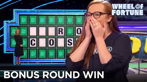 Angelina Wins A New Car In The Bonus Round Wheel Of Fortune Youtube