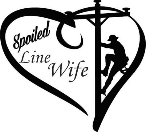 spoiled line wife car decal etsy lineman love lineman wife silhouette machine