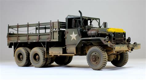 Pro Built Model Us Army M54a2 5 Ton 6x6 Cargo Truck 135 Built And