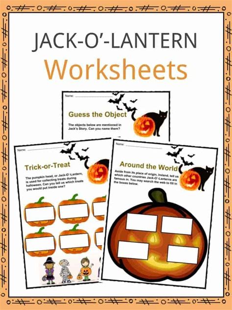 Jack O Lantern Facts Worksheets And History Information For Kids