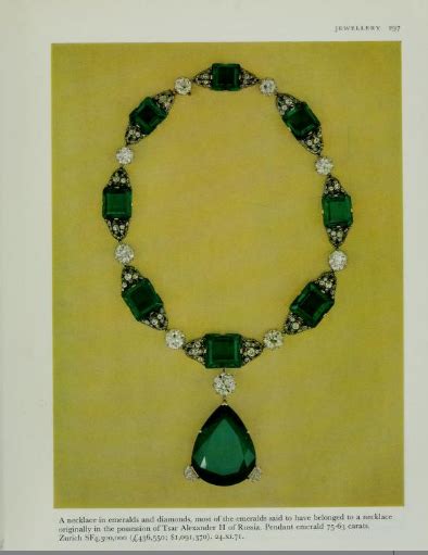 A Necklace In Emeralds And Diamonds With Romanov Provenance Auctioned
