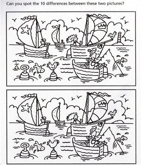 Find The Difference Picture Puzzles Worksheets 99worksheets