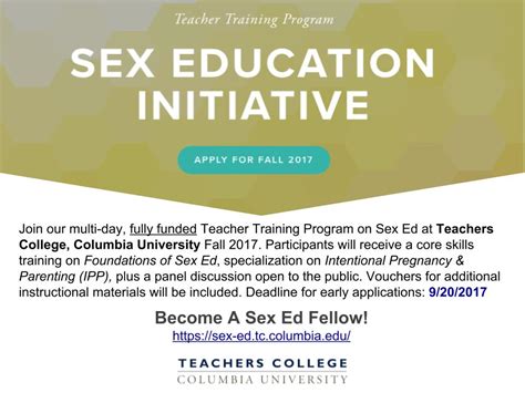 become a fully funded sex ed fellow — sexuality women and gender project