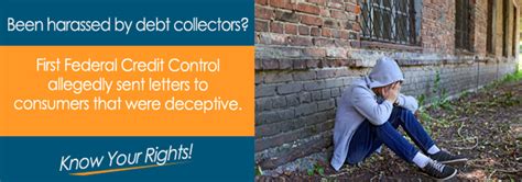 Is First Federal Credit Control Inc Calling You Stop Collections