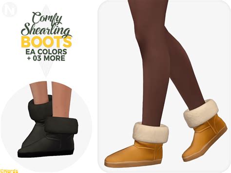 Comfy Shearling Boots A Sims 4 Cc Shoes Sims 4 Cc Shoes Sims 4