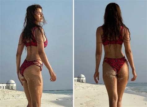 Disha Patani Sets The Temperature Soaring Flaunting Her Beach Body In
