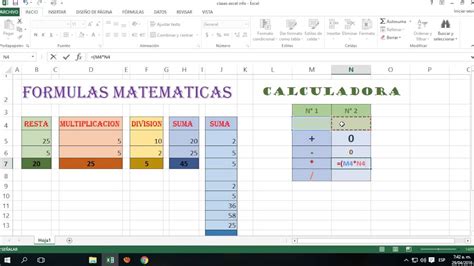 Calculadora Sencilla En Excel Youtube