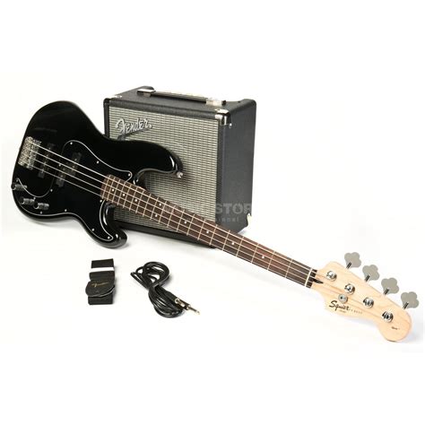 Squier Affinity Series Precision Bass Pj Rw Pack Black Music Store