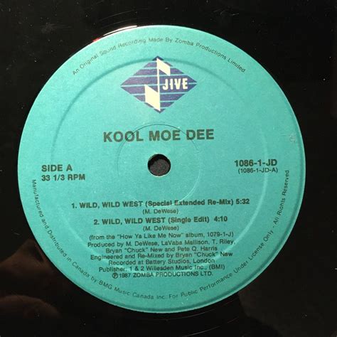 Vintage Kool Moe Dee Wild Wild West Vinyl Record 1988 Etsy