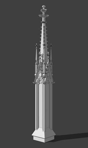 Gothic Spire Of Cologne Cathedral 3d Model 3d Printable Cgtrader