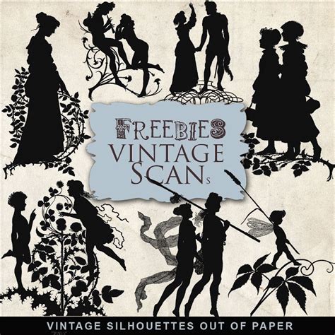 Freebies Vintage Kit De Scrapbooking Par Far Far Hill Silhouettes