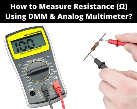 How To Measure The Resistance Of A Resistor Using Multimeter Riset