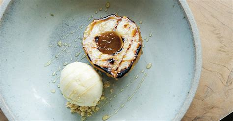 Grilled Ginger Pears With Vanilla Ice Cream Edible Bozeman