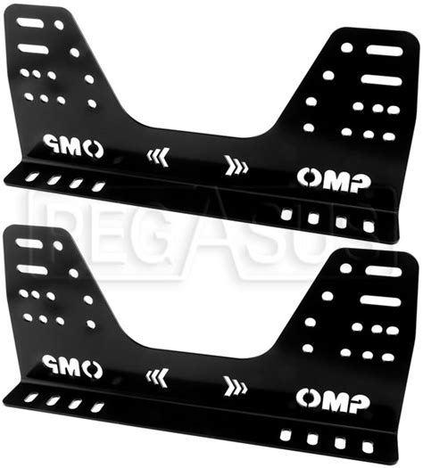 Omp Steel Side Mount Seat Brackets Low 16 Holes Fia Pegasus Auto