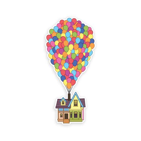 Paradise Falls Up Balloon House Disney Inspired Vinyl Sticker Decals