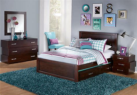 quake cherry  pc twin panel bedroom twin bedroom sets