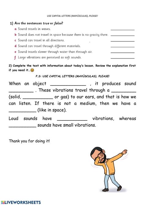There are two versions of this worksheet. Natural science. sound worksheet