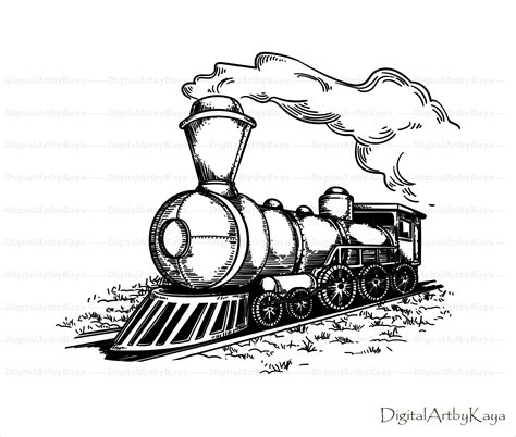 Train Svg Train Cut File Steam Engine Svg Locomotive Svg Etsy