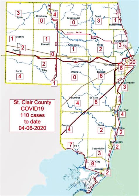 St Clair County Starts Mapping Virus Cases Tri City Times