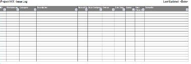 Detail the path to resolution and keep a record by date. 6 Project log Templates - Excel PDF Formats