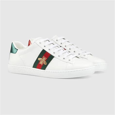 Gucci Womens Ace Sneaker With Bee Gucci Ace Sneakers Gucci Sneakers