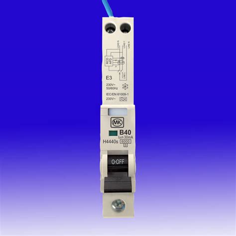 40A 30mA DP AFDD RCBO B Curve Type A 6KA 1 Module MK Sentry H4440S