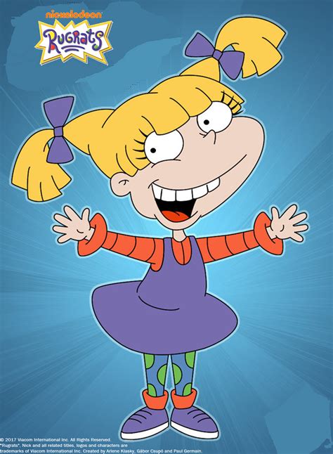 Angelica In Her Purple Square Shrit Rugrats Characters Rugrats Cartoon