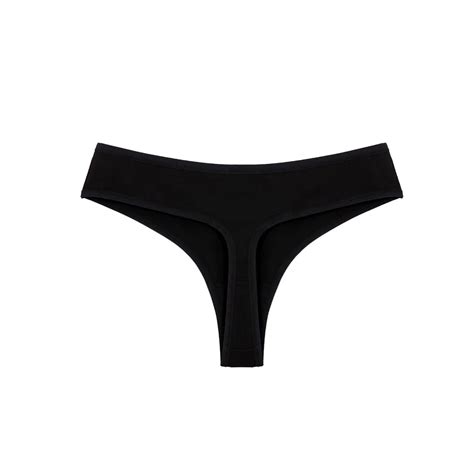 Cotton Panties Mid Waist Invisible Sexy Thong Womens Bag Edge High Elastic Breathable Briefs