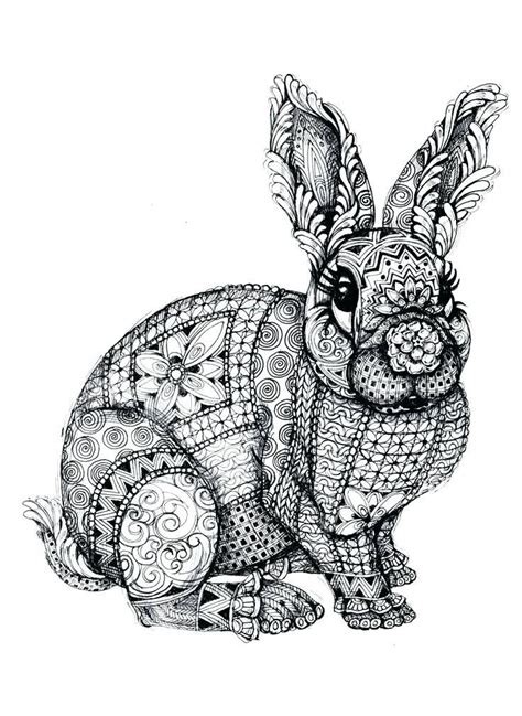 Rabbit Animal Mandala Coloring Pages Animal Coloring