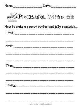 Time4learning provides the skills and processes to teaching writing skills in preschool to second grade. Procedural writing how to by Creative Teaching | TpT