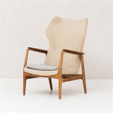 High Back Easy Chair By Arnold Madsen And Henry Schubell For Bovenkamp