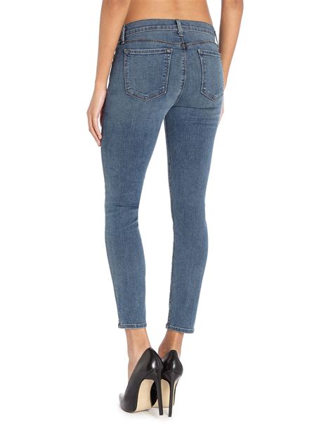 J Brand 835 Mid Rise Skinny Jeans In Beloved In Blue Denim Mid Wash
