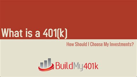 How Should I Choose My 401k Investments Youtube
