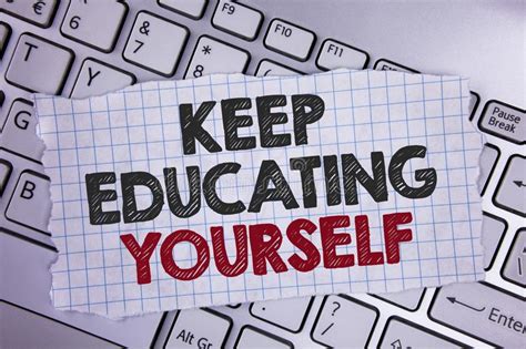 Text Sign Showing Keep Education Yourself Conceptual Photo Learning