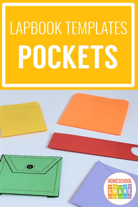 Pockets For Your Lapbook Homeschool Share Lap Book Templates Library