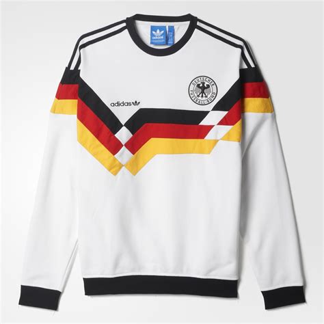 Adidas Og Germany Crew Sweatshirt White Adidas Uk Sweatshirts