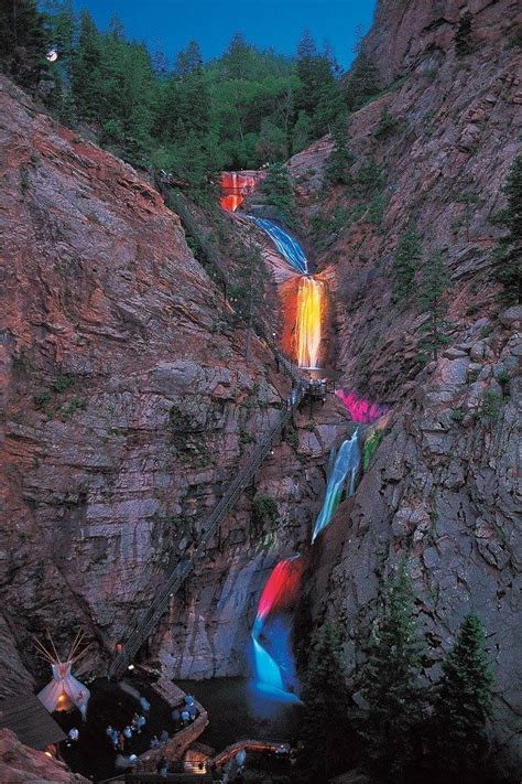 Seven Falls Waterfall Colorado Springs Colorado Travel Places To