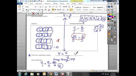 Lesson 5 Dividing Fractions Using The Algorithm Rule Method Youtube