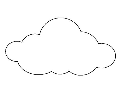 Printable Large Cloud Template Cloud Template Templates Printable