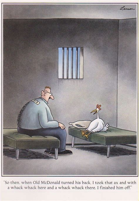 The Far Side By Gary Larson Cartoon Jokes Chicken Jokes Far Side