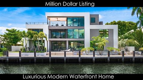Luxurious Modern Waterfront Home Million Dollar Listing Youtube