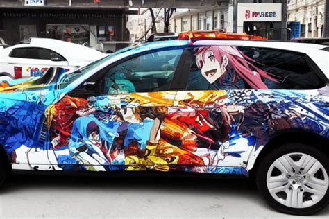 Anime Car Wrap Putin Stable Diffusion Openart