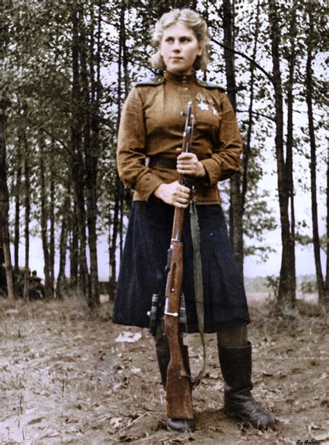 Women In The Second World War 34 Stunning Colorized Photos Of Soviet Female Snipers In The