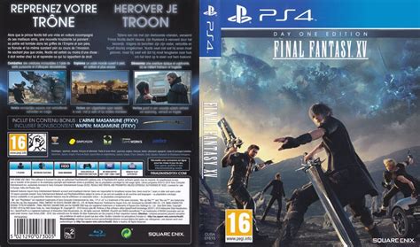 Final Fantasy Xv 2016 Playstation 4 Box Cover Art Mobygames