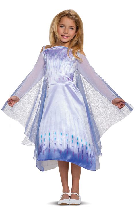 Buy Disney Frozen 2 Elsa Costume For Girls Classic Dress And Cape
