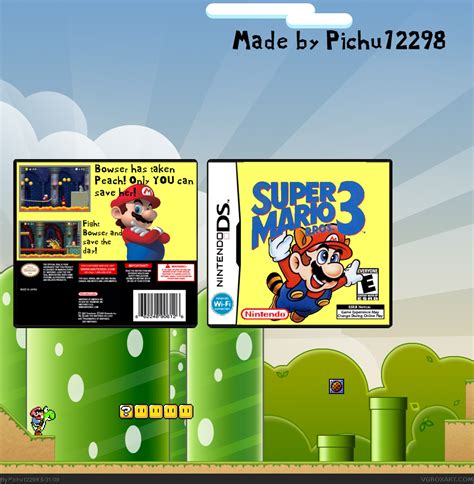 Super Mario Bros 3 Ds Nintendo Ds Box Art Cover By Pichu12298