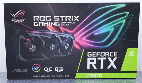 Asus Rog Strix Nvidia Geforce Rtx 3060 Ti Oc Edition Gaming Graphics