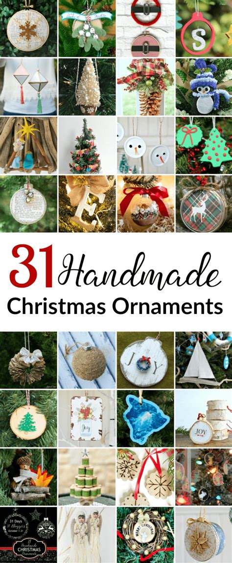 31 Handmade Christmas Ornaments  Domestically Speaking