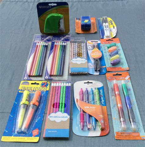 Wholesale Lot Of Assorted Stationery Items School Supplies Approx 185