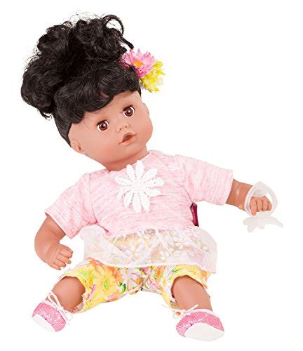 Gotz Muffin 13 African American Baby Girl Doll With Washable Black